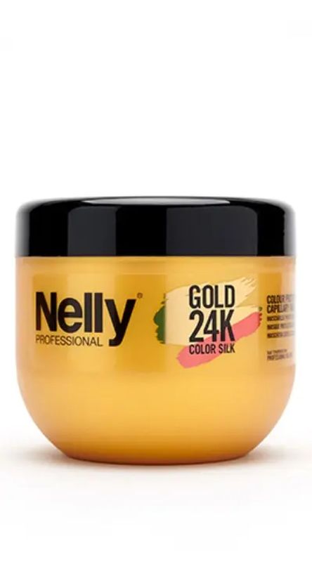 img-3176.jpg NELLY HAIR MASK GOLD 24K COLOR SILK 500 ML - الصورة 1