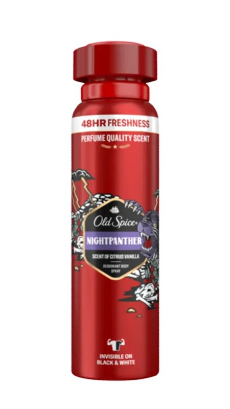 img-3260.jpg OLD SPICE NIGHT PANTHER DEODORANT SPRAY 150ML - الصورة 1