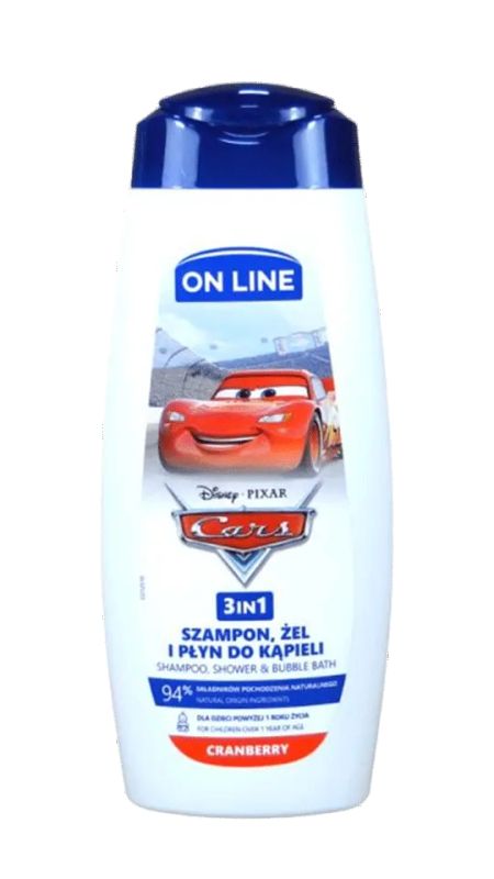 img-3343.jpg ON LINE BODY WASH KIDS TIME 3IN1 CARS 400 ML - الصورة 1