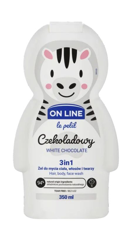 img-3363.jpg ON LINE KIDS WASH 3IN1 WHITE CHOCOLATE 350 ML - الصورة 1