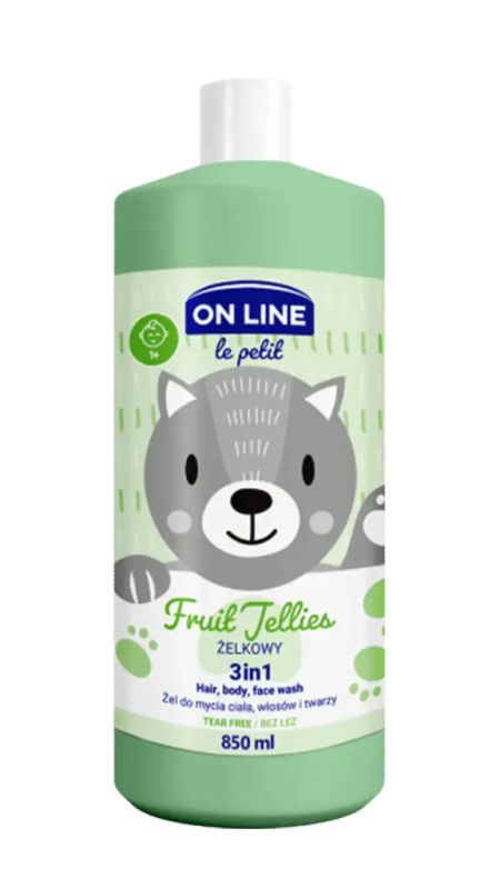 img-3366.jpg ON LINE KIDS WASHING GEL 3IN1 JELLY 850ML - الصورة 1