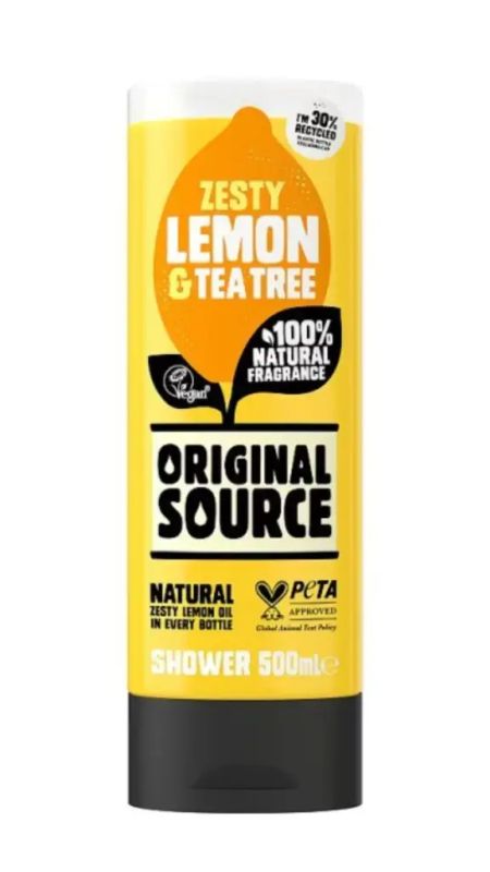 img-3377.jpg ORIGINAL SOURCE BODY WASH ZESTY LEMON & +D4667TEA TREE 500 ML - الصورة 1