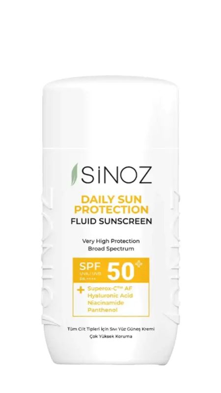 img-3887.jpg SINOZ DAILY SUN PROTECT FLUID SUNSCREEN SPF50+ 50ML - الصورة 1