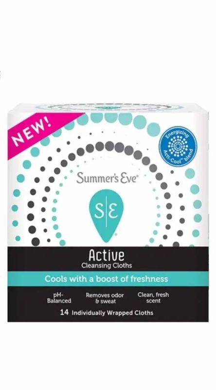 img-4107.jpg SUMMER'S EVE CLEANSING CLOTHS ACTIVE 14 PCS - الصورة 1