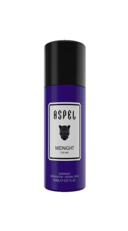 img-438.jpg ASPEL DEODORANT MEDNIGHT 150ML - الصورة 1