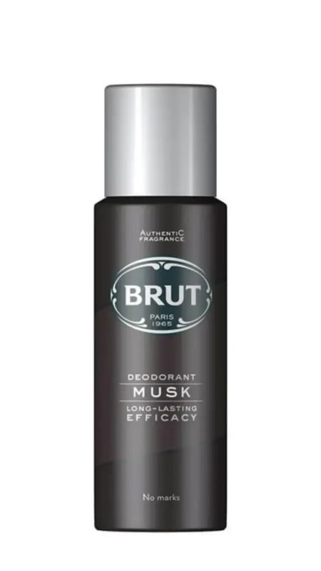 img-724.jpg BRUT DEODORANT SPRAY MUSK 200ML - الصورة 1
