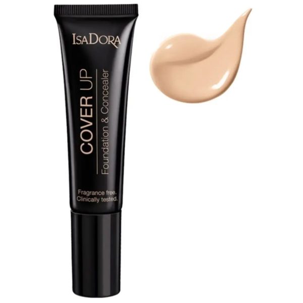 ISADORA FOUNDATION & CONCEALER COVER UP +30SPF LIGHT BEIGE 01