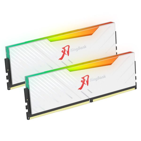 رامات KingBank SOARBLADE KRRW 32GB (16GB×2) DDR5 6000MHz CL36 RGB Desktop Memory أبيض