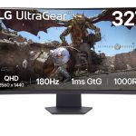 LG 32GS60QC-B UltraGear QHD 1000R Curved Gaming Monitor 32 inch 1