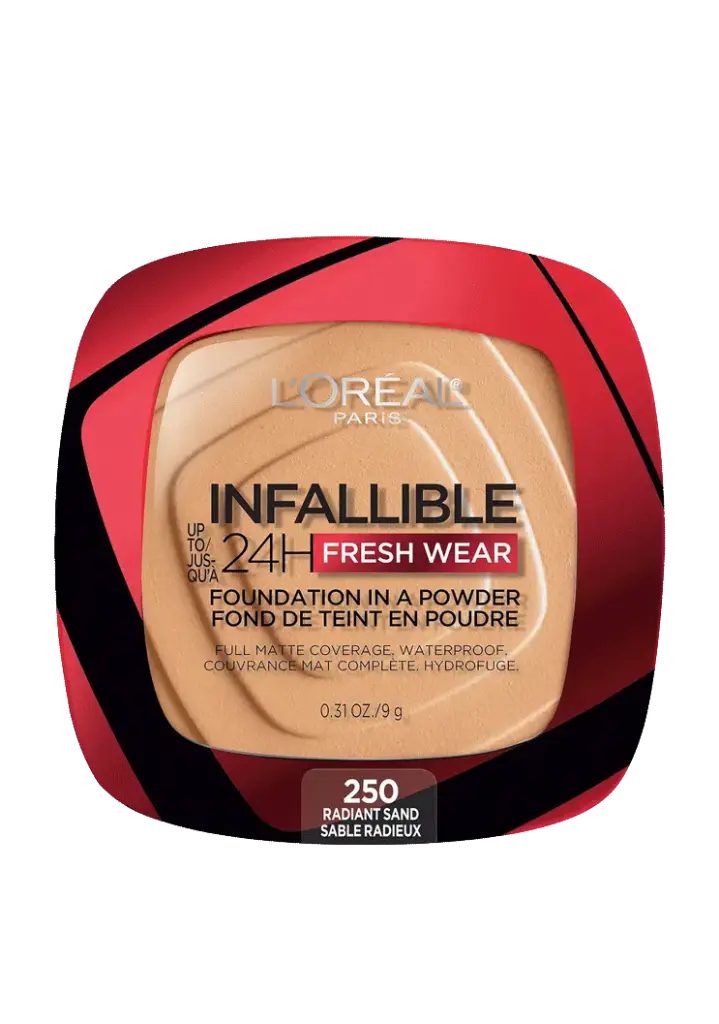 LOREAL POWDER FOUNDATION INFALLIBLE 24H FRESH WEAR 250 RADIANT SAND LOREAL POWDER FOUNDATION INFALLIBLE 24H FRESH WEAR 250 RADIANT SAND