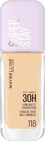 MAYBELLINE FOUNDATION SUPER STAY ACTIVE WEAR 30H LUME-MATTE 118