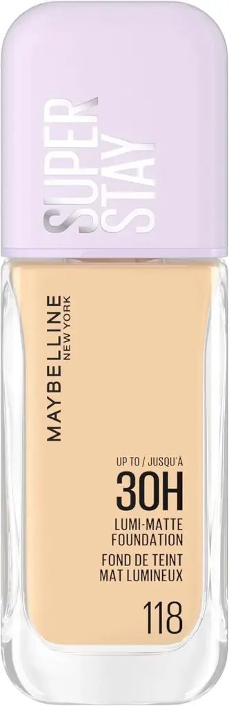 MAYBELLINE FOUNDATION SUPER STAY ACTIVE WEAR 30H LUME-MATTE 118 MAYBELLINE FOUNDATION SUPER STAY ACTIVE WEAR 30H LUME-MATTE 118