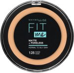 MAYBELLINE POWDER FIT ME MATTE + PORELESS 128 WARM NUDE