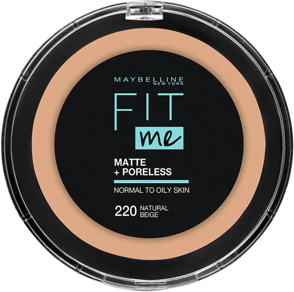 MAYBELLINE POWDER FIT ME MATTE + PORELESS 220 NATURAL BEIGE MAYBELLINE POWDER FIT ME MATTE + PORELESS 220 NATURAL BEIGE