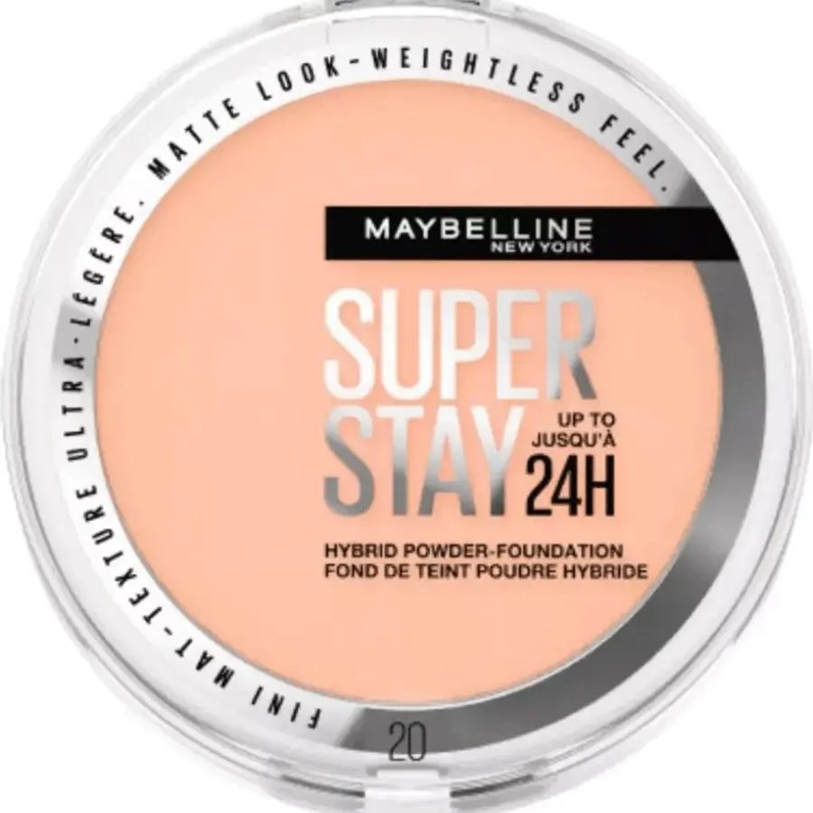 MAYBELLINE POWDER FOUNDATION SUPER STAY 24H 20 MAYBELLINE POWDER FOUNDATION SUPER STAY 24H 20