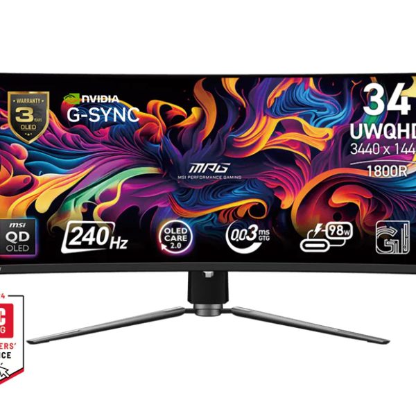 MSI MPG 341CQPX QD-OLED Gaming Monitor 34 inch