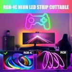 شريط اضاءة LED Neon RGB Magic Light 5 Meter USB Bluetooth IP65 Waterproof