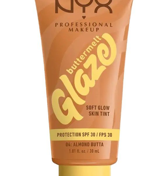 NYX FOUNDATION BUTTERMELT GLAZE +30SPF Almond Butta 04