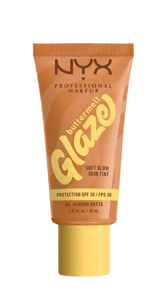 NYX FOUNDATION BUTTERMELT GLAZE +30SPF Almond Butta 04