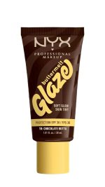 NYX FOUNDATION BUTTERMELT GLAZE +30SPF Chocolate Btta 10