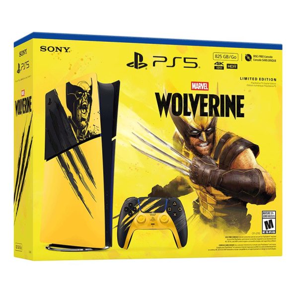 PlayStation 5 Digital Edition Marvel's Wolverine Battle Yellow Limited Edition Bundle