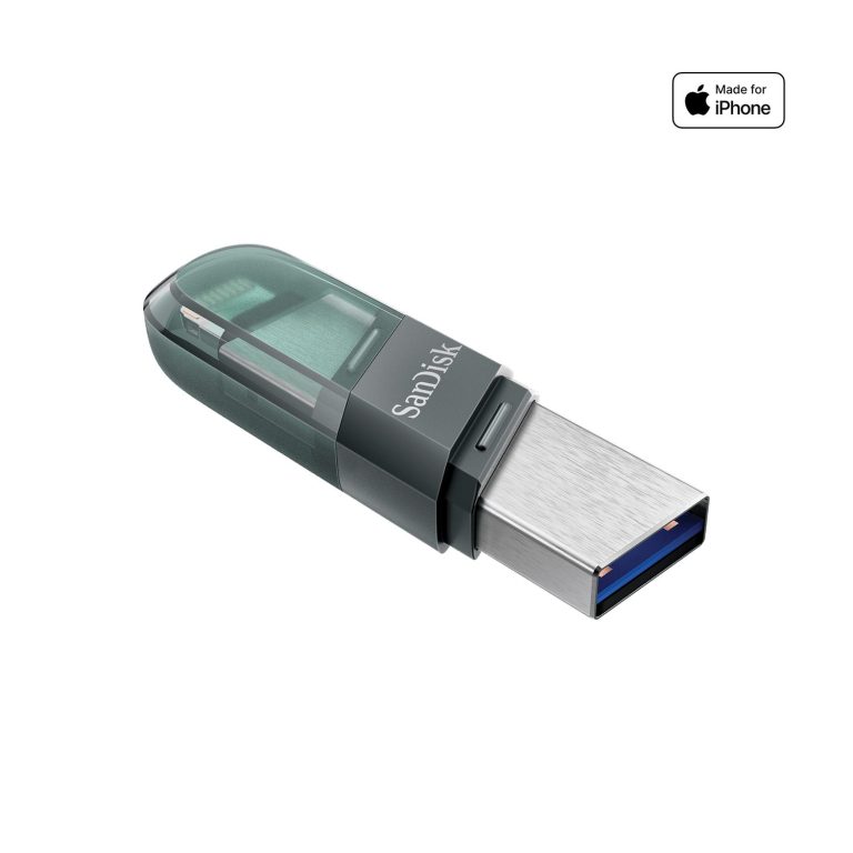فلاش ميموري SanDisk iXpand Flip 128GB Sea Green USB 3.1 Type-A + Lightning للايفون والحاسوب