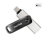 فلاش ميموري SanDisk iXpand Go 256GB USB 3.0 Type-A + Lightning للايفون والحاسوب