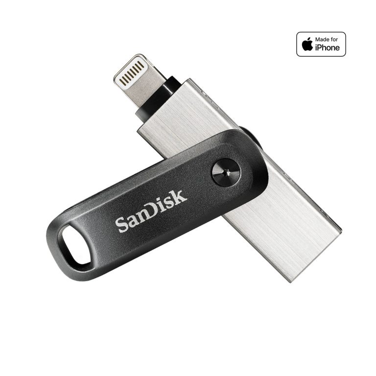 فلاش ميموري SanDisk iXpand Go 256GB USB 3.0 Type-A + Lightning للايفون والحاسوب