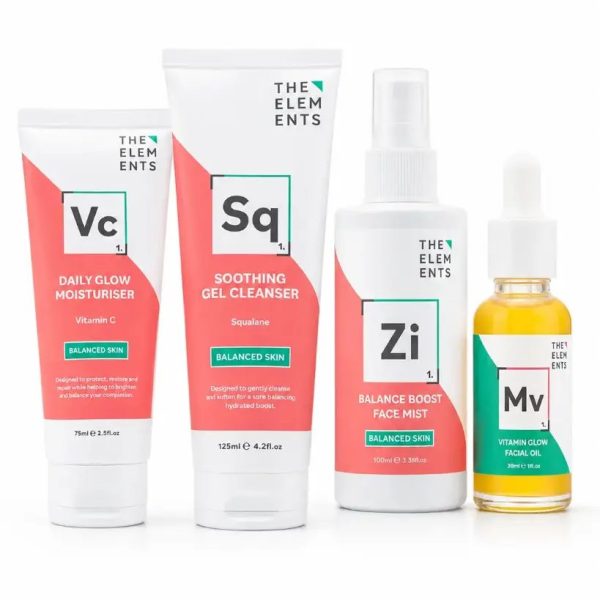 THE ELEMENTS SKIN GLOW SET FULL SIZE 4 PCS