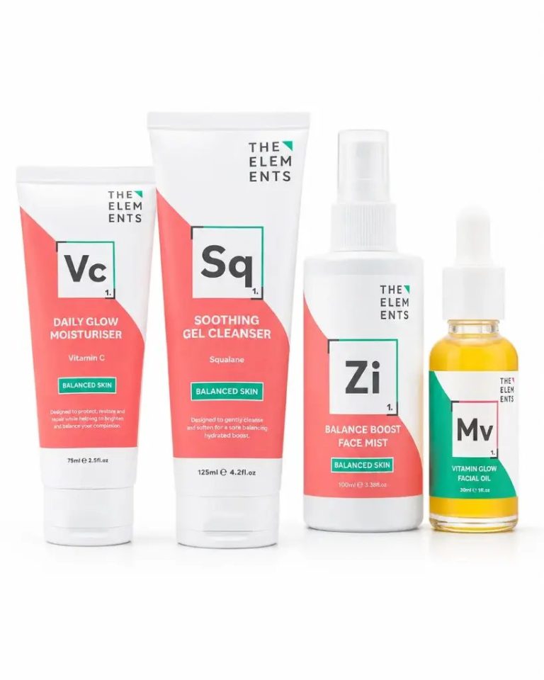 THE ELEMENTS SKIN GLOW SET FULL SIZE 4 PCS