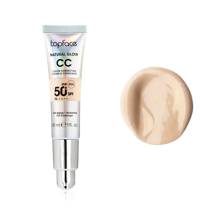 TOP FACE CC CREAM NATURAL GLOW +50SPF 002 TOP FACE CC CREAM NATURAL GLOW +50SPF 002