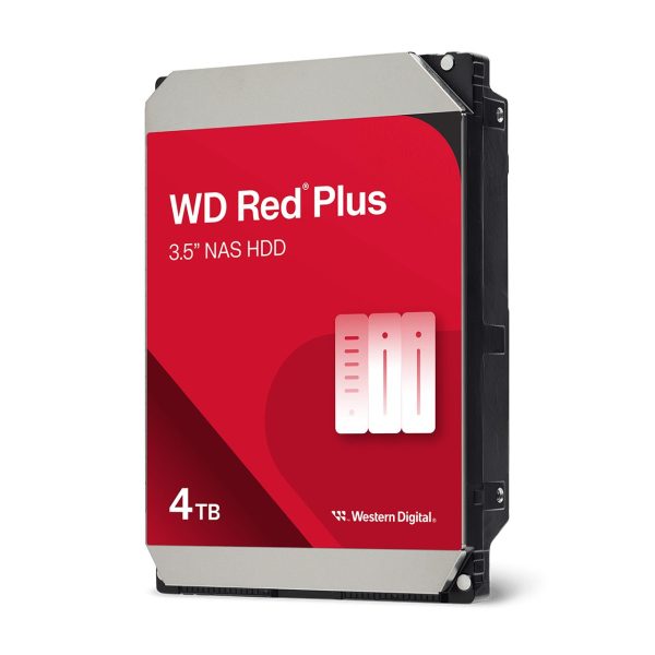 هارد تخزين WD Red Plus NAS HDD 4TB 3.5" SATA 180MB/s 5400RPM Hard Drive