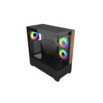 Cooler Master Elite 690 Wood ATX Tempered Glass 3x120mm ARGB