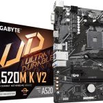 GIGABYTE A520M K V2 AM4 DDR4 M.2 PCIe 3.0 Micro ATX