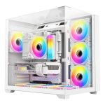 SP-H02 Premium Mid-Tower ATX Dual Chamber Tempered Glass White
