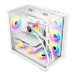 SP-H02 Premium Mid-Tower ATX Dual Chamber Tempered Glass White