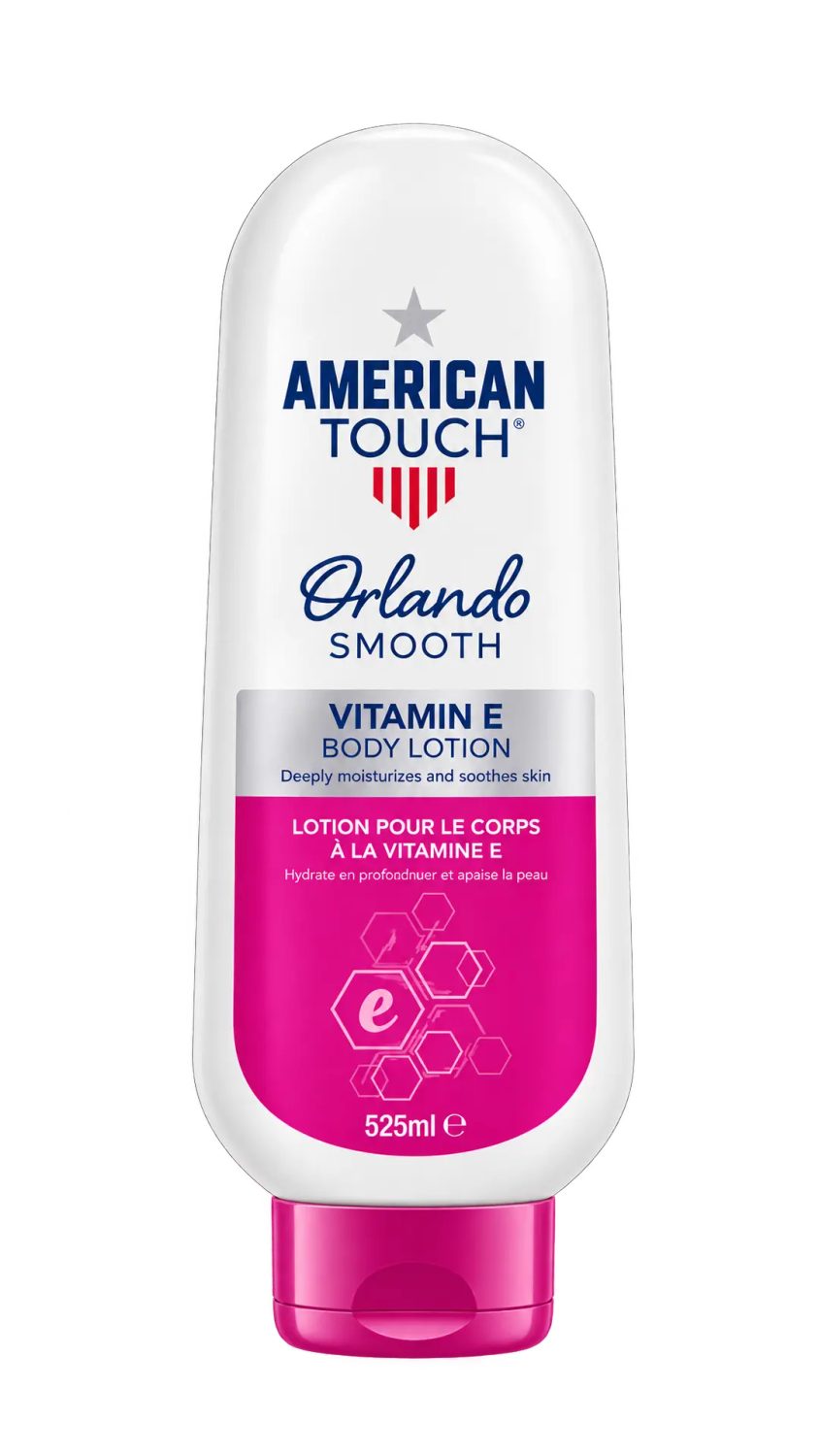 american-touch-body-lotion-vitamin-e-525ml.jpg لوشن الجسم أمريكان تاتش أورلاندو سموث بفيتامين E 525 مل