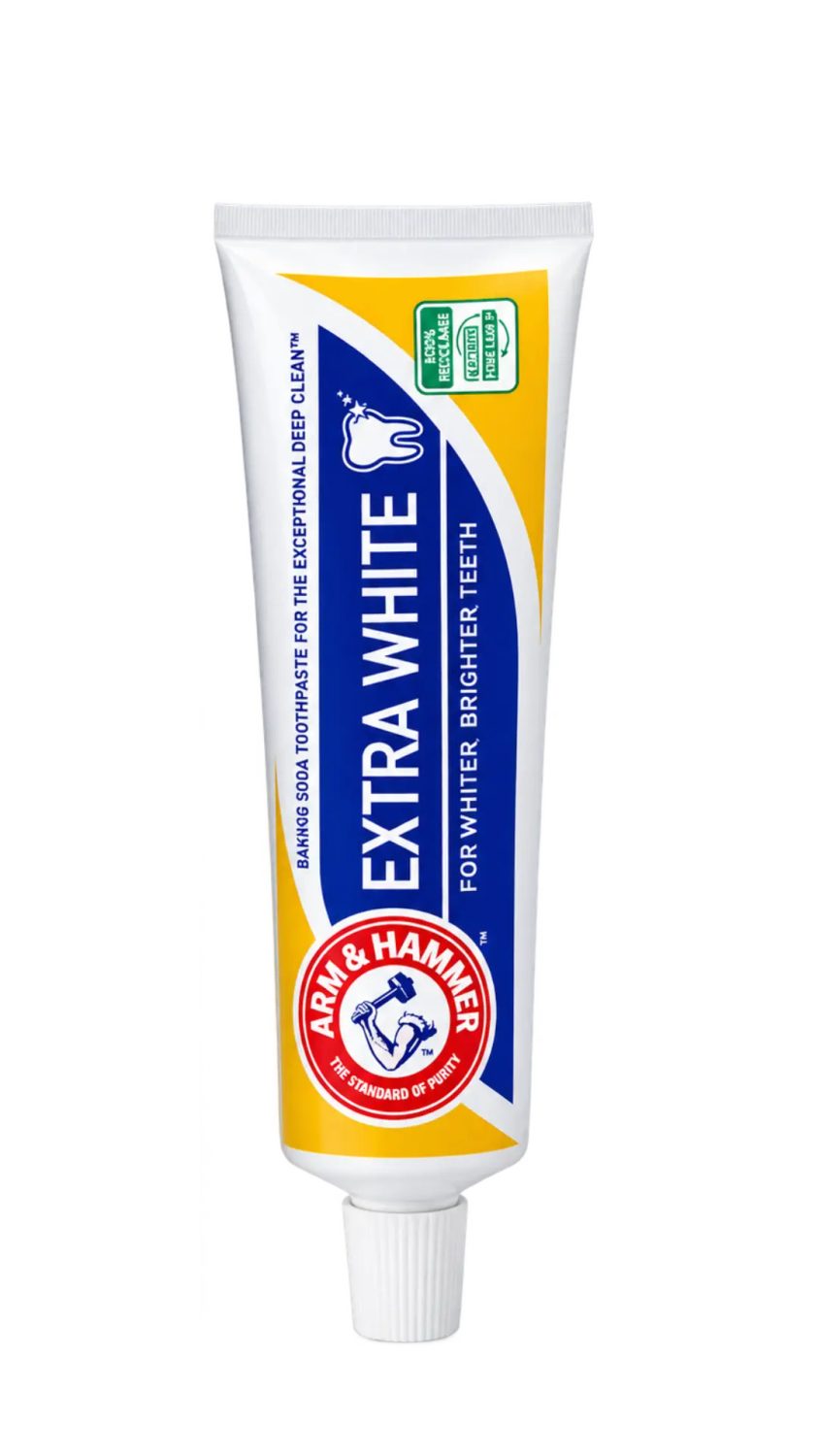arm-and-hammer-toothpaste-extra-white-125g.jpg معجون أسنان آرم اند هامر إكسترا وايت بصودا الخبز للتبييض 125 غ