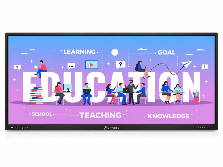 Avetron Notion Pro 4K Interactive Display 50-Point Touch Android 16 16GB 256GB 86