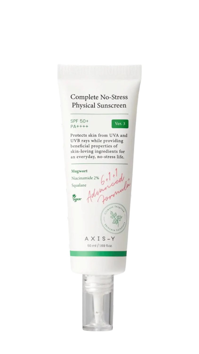 axis-y-no-stress-physical-sunscreen-spf50-50ml-1.jpg AXIS-Y NO STRESS PHYSICAL SUNSCREEN SPF50 50ML