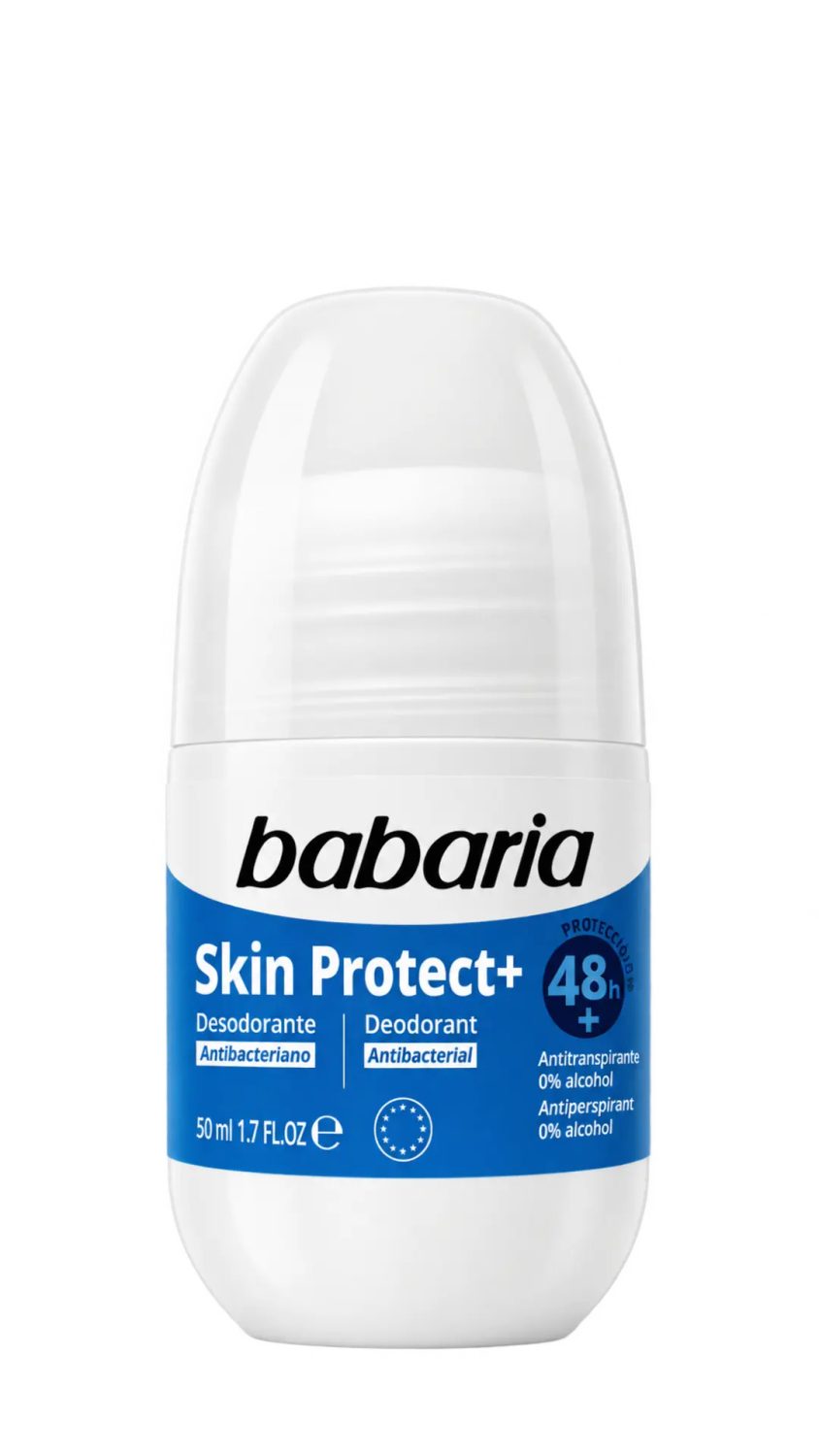babaria-deodorant-skin-protect-plus-48h-50ml.jpg مزيل عرق رول أون باباريا سكين بروتكت بلس المضاد للبكتيريا 50 مل