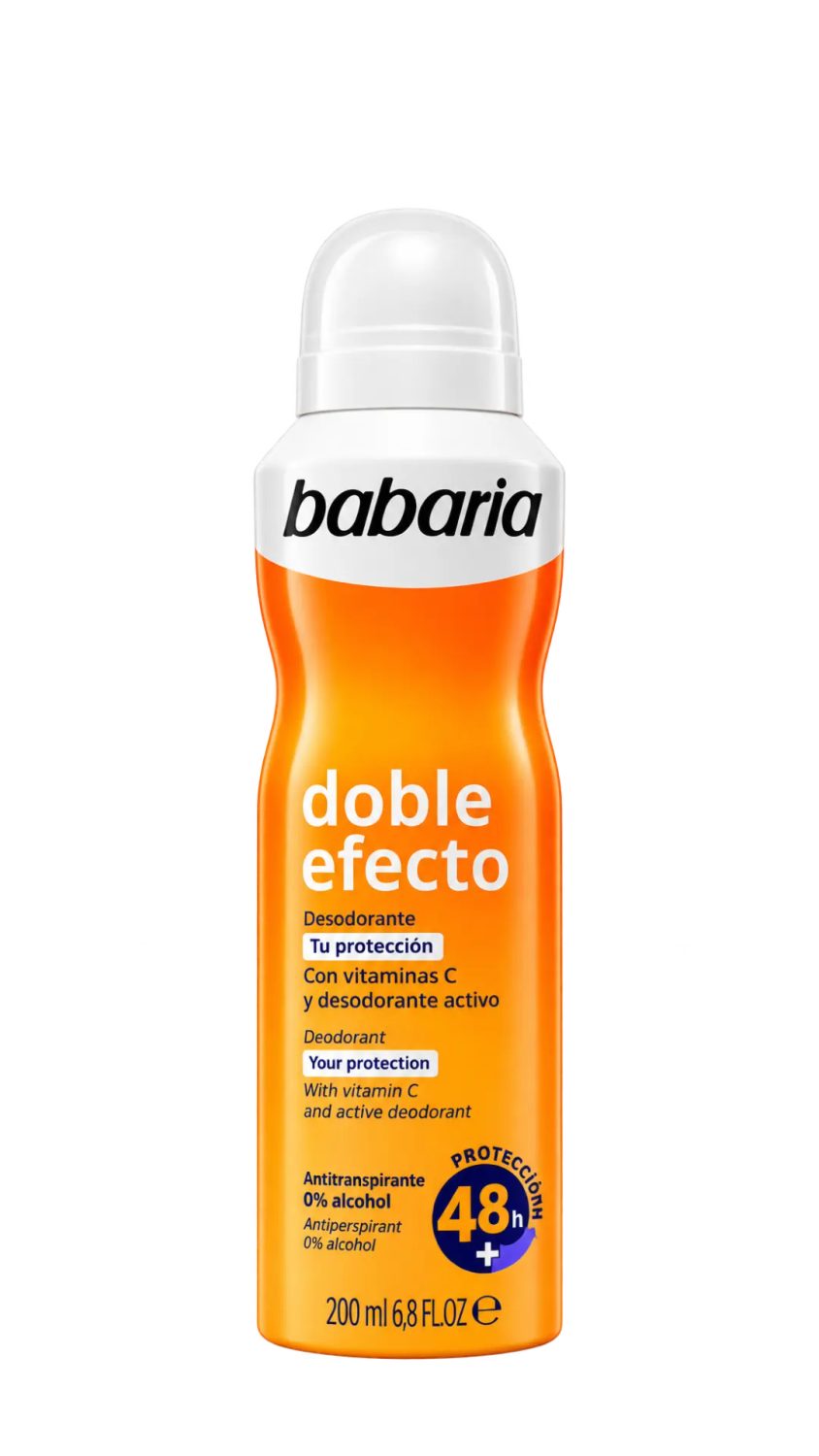 babaria-deodorant-spray-48h-doble-efecto-200ml.jpg مزيل عرق سبراي باباريا دوبل إفكتو بفيتامين C بدون كحول 200 مل