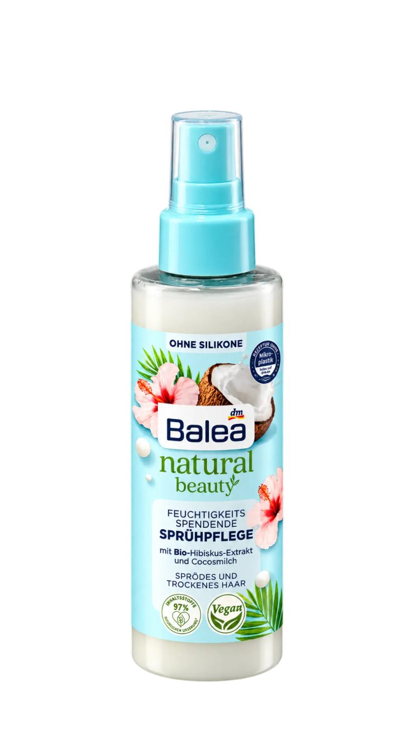 balea-hair-spray-natural-beauty-150ml.jpg بخاخ ترطيب الشعر باليا ناتشورال بيوتي بالهيبسكس وحليب جوز الهند 150 مل
