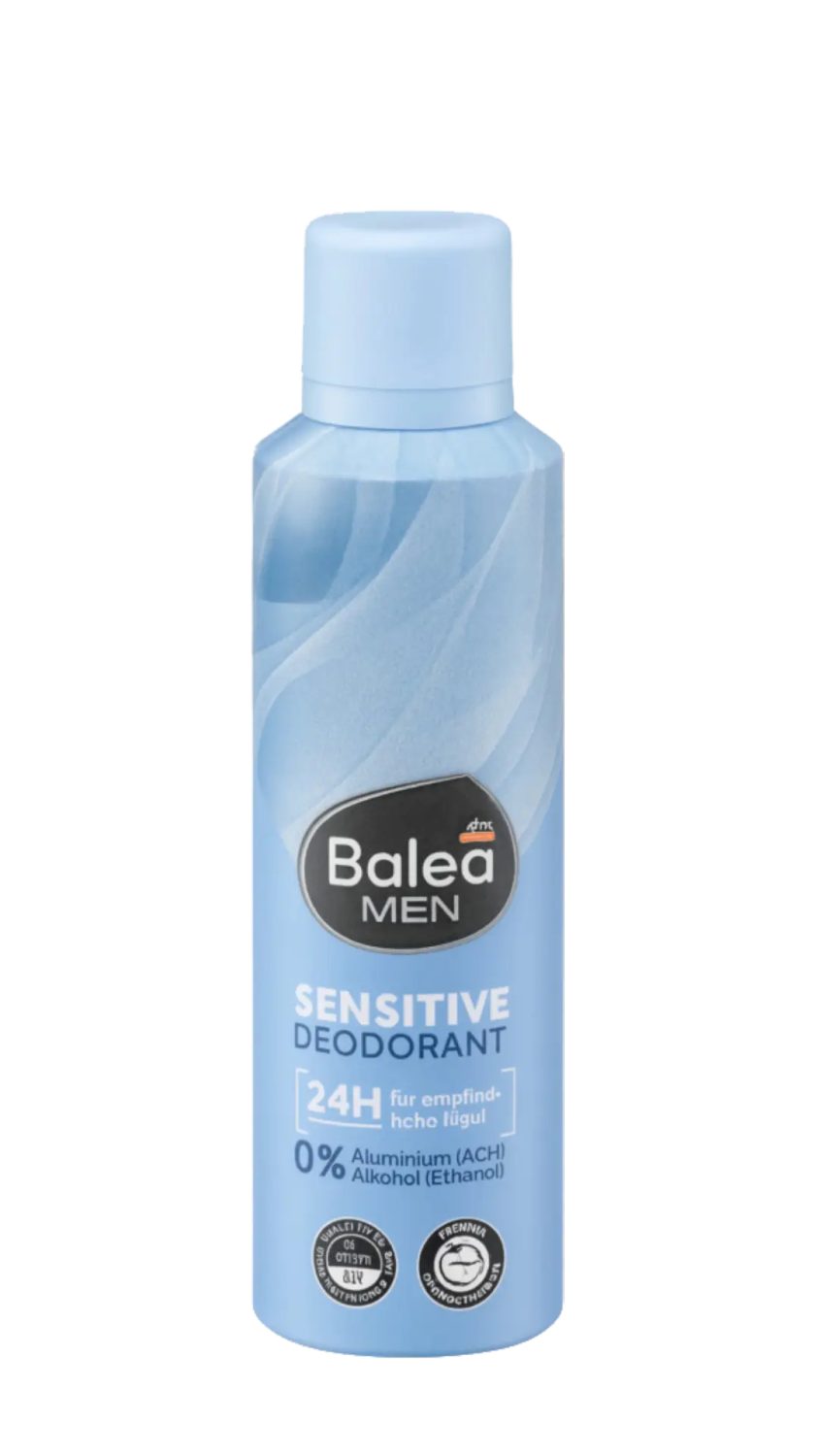 balea-men-deodorant-spray-sensitive-24h-200ml.jpg مزيل عرق بخاخ باليا مين سينسيتف للبشرة الحساسة بدون ألمنيوم 200 مل