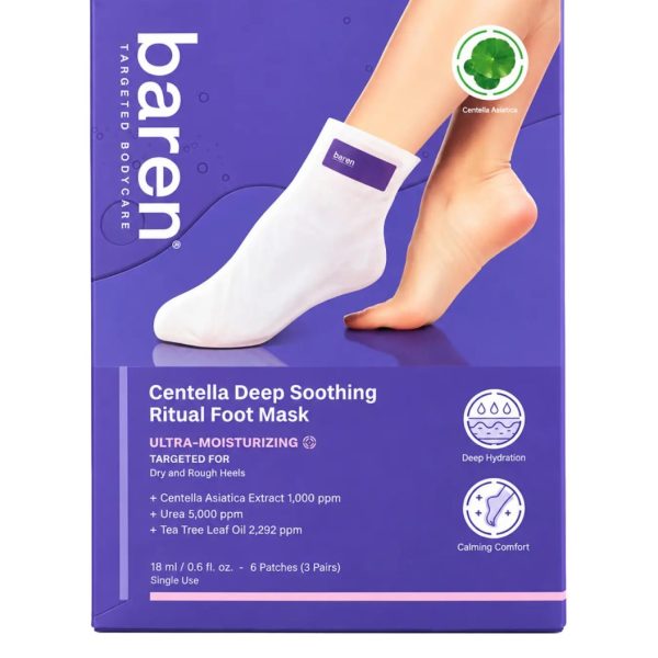 BAREN FOOT MASK CENTELLA DEEP SOOTHING 3PCS