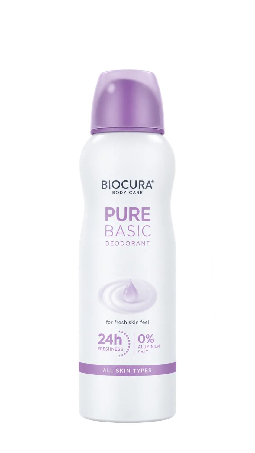 biocura-deodorant-spray-pure-basic-24h-200ml.jpg مزيل عرق بيوكورا بيور بيسك بخاخ بدون أملاح الألمنيوم 24 ساعة 200 مل