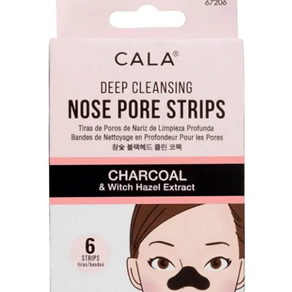 CALA NOSE PORE STRIPS CHARCOAL 6PCS