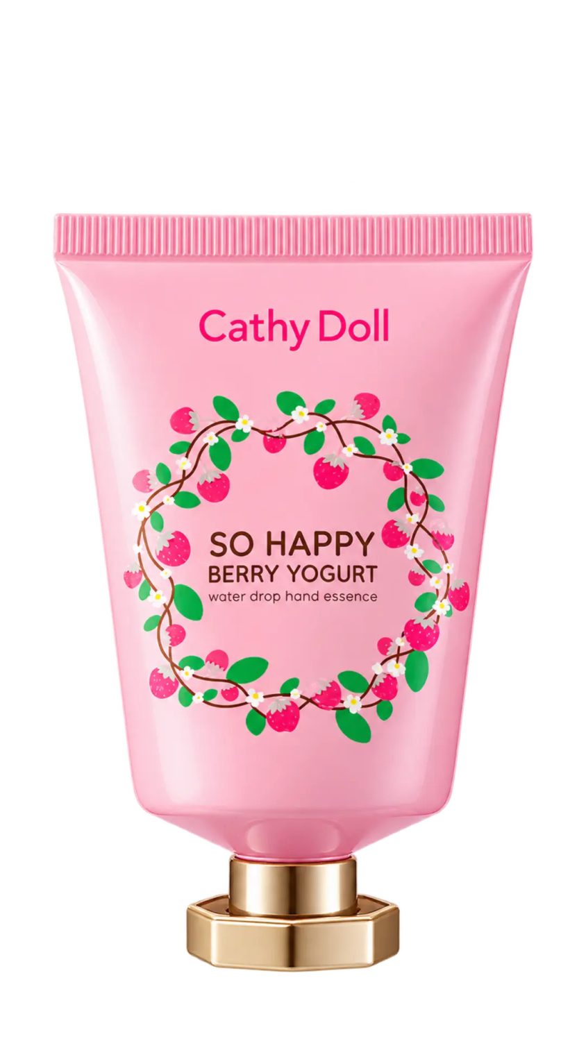 cathy-doll-hand-essence-so-happy-berry-yogurt-50g.jpg كريم اليدين كاثي دول سو هابي بيري يوغرت بقوام قطرات الماء 50 غرام
