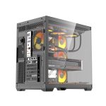 darkFlash C280 E-ATX Tempered Glass 270° Panoramic Case Black