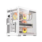 darkFlash C280 E-ATX Tempered Glass 270° Panoramic Case White